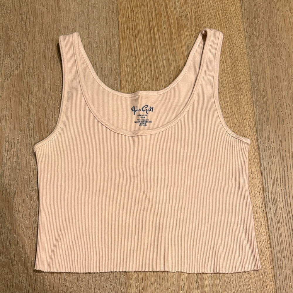 Brandy Melville Light Pink Ribbed Tank Top